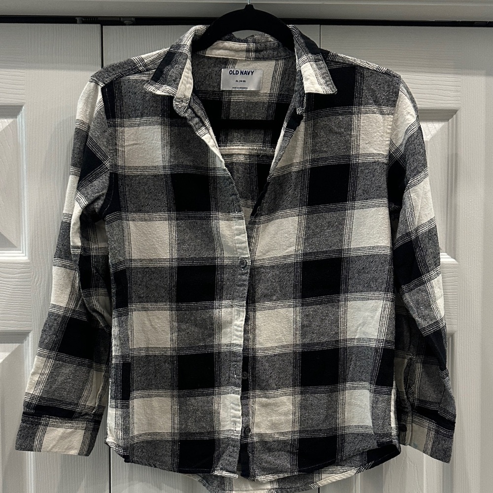 Old Navy Monochrome Checkered Shirt